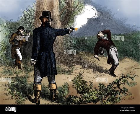 Burr-Hamilton Duel, 1804 Stock Photo - Alamy