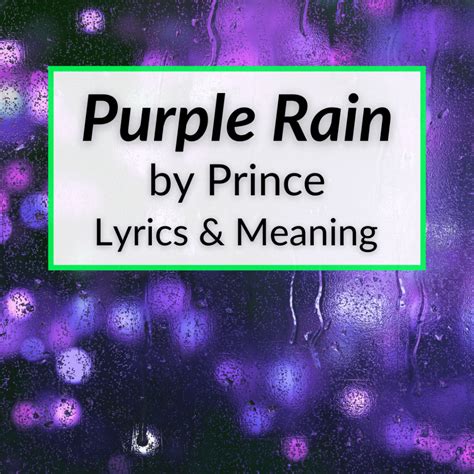 "Purple Rain" Lyrics & Meaning (Prince And The Revolution)