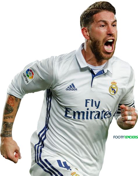 Sergio Ramos Real Madrid football render - FootyRenders