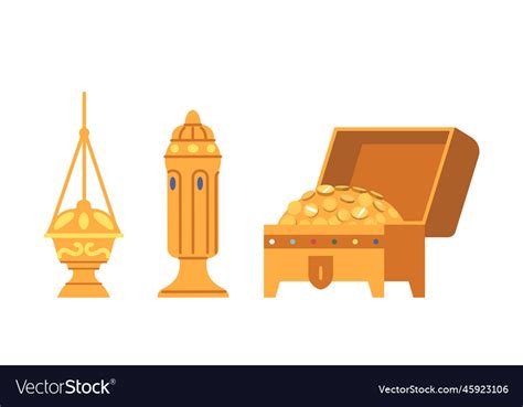 Frankincense gold and myrrh gifts of magi Vector Image