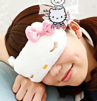 Promotion! 1PC Cute Hello Kitty Sleep Eye Mask Soft Travel Sleep Eye ...