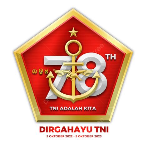 Logo Resmi Hut Tni Ke 78 Tahun 2023, Hut Tni 2023, Logo Hut Tni 2023 ...