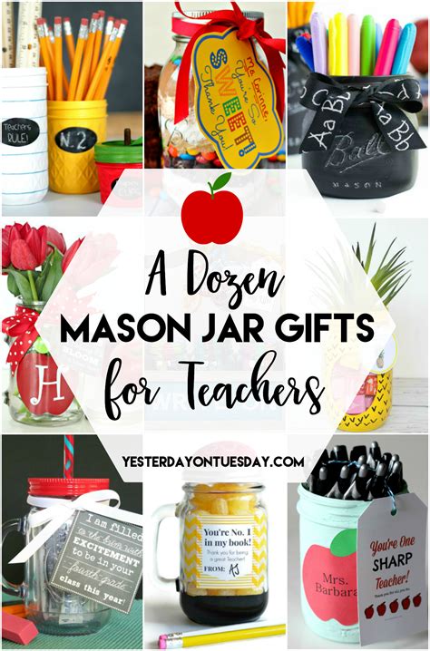 A Dozen Mason Jar Gifts for Teachers | Yesterday On Tuesday