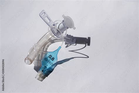 tracheostomy tube on a white background Stock Photo | Adobe Stock