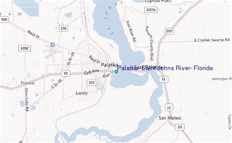 Palatka, Saint Johns River, Florida Tide Station Location Guide