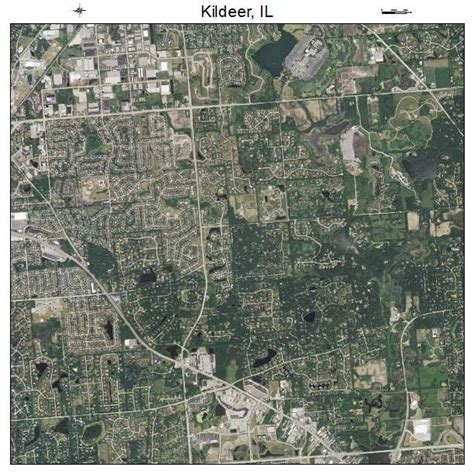 Aerial Photography Map of Kildeer, IL Illinois