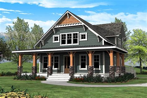 Craftsman with Wrap-Around Porch - 500015VV | Architectural Designs ...