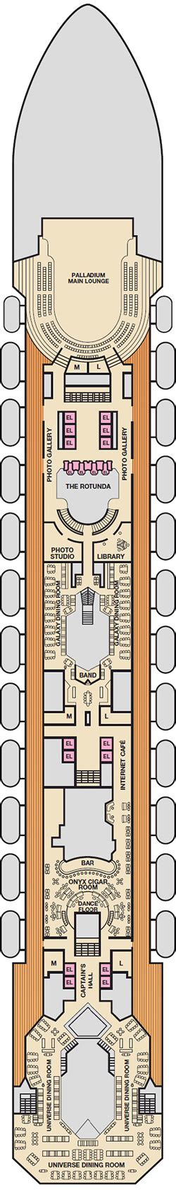 Carnival Atlantic Main deck plan | MonoCruise.com