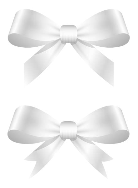 White Bows PNG Clipart Picture | White bow, Bows, Free clip art