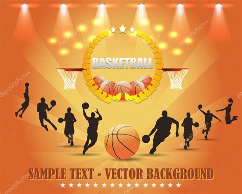 Basketball Theme Vector Design — Stock Vector © VectorWeb #12895690