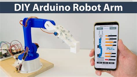 DIY Arduino Robot Arm with Smartphone Control - YouTube