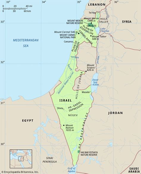 Current Map Of Just Israel