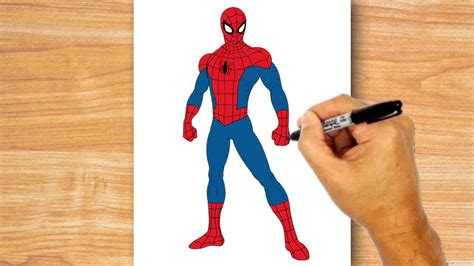 Easy Spiderman Drawing