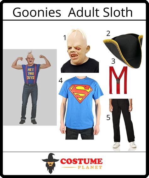 The Goonies Adult Sloth Costume: Transform into Fierce Sloth