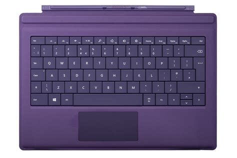 Keyboard Microsoft Surface Type Cover Pro 3 Purple QWERTY (UK105) Grade ...