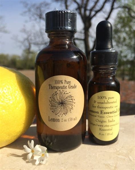 Items similar to Lemon, Therapeutic Essential Oil - 2 sizes! on Etsy