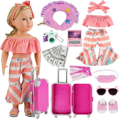 COSYOO 17-Piece Doll Travel Set for 18-Inch American Sri Lanka | Ubuy