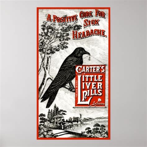 Carter's Little Liver Pills Ad Poster | Zazzle.com