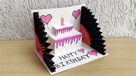 DIY - 3 D Birthday Card | Pop-Up Birthday Card | Special Birthday Card ...