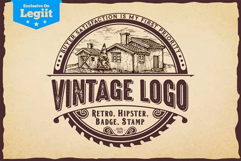 Design Retro Vintage Stamp Badge Hipster Logo | Legiit