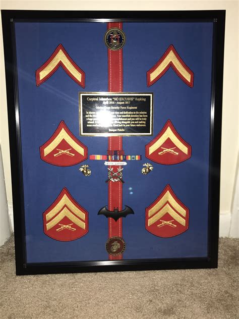 USMC going away plaque | Military shadow box, Usmc, Neat gadgets