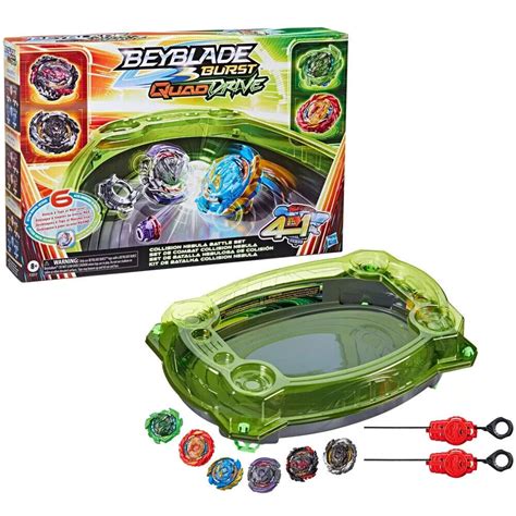 Beyblade Burst QuadDrive Collision Nebula Beyblade Stadium Battle Set ...