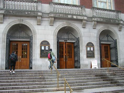 "Multnomah County Library" This is a shot of the front steps of the ...