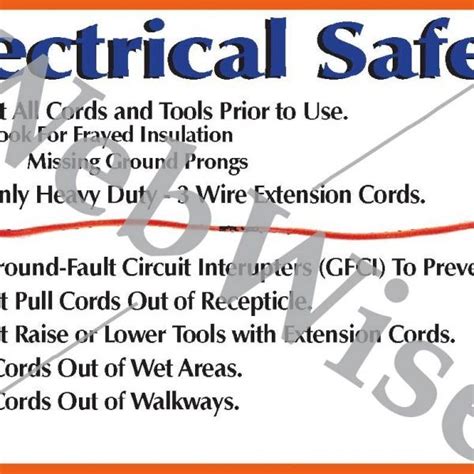 Electrical Cord Safety Poster – RiskWise