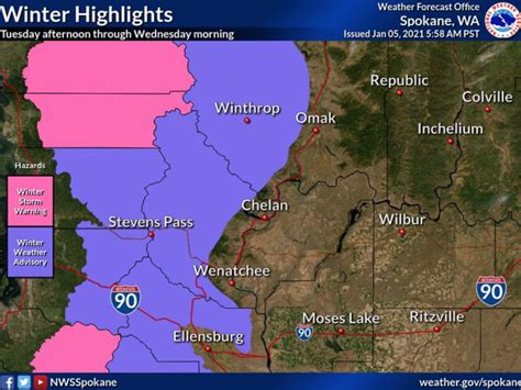 National Weather Service Issues Winter Weather Message - Lake Chelan ...