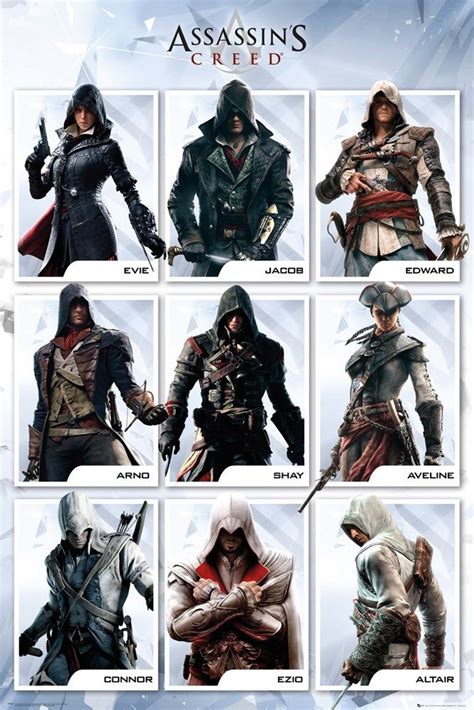 Assassin's Creed Characters Poster | Assassins creed rogue, Assassin’s ...