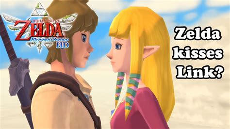 Link And Zelda Kiss Skyward Sword