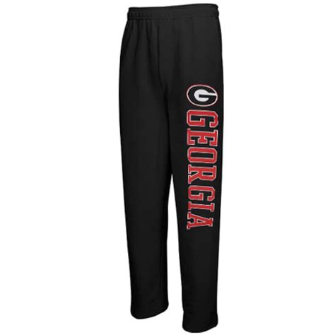 Georgia Bulldogs Black Pantalon Fleece Pants