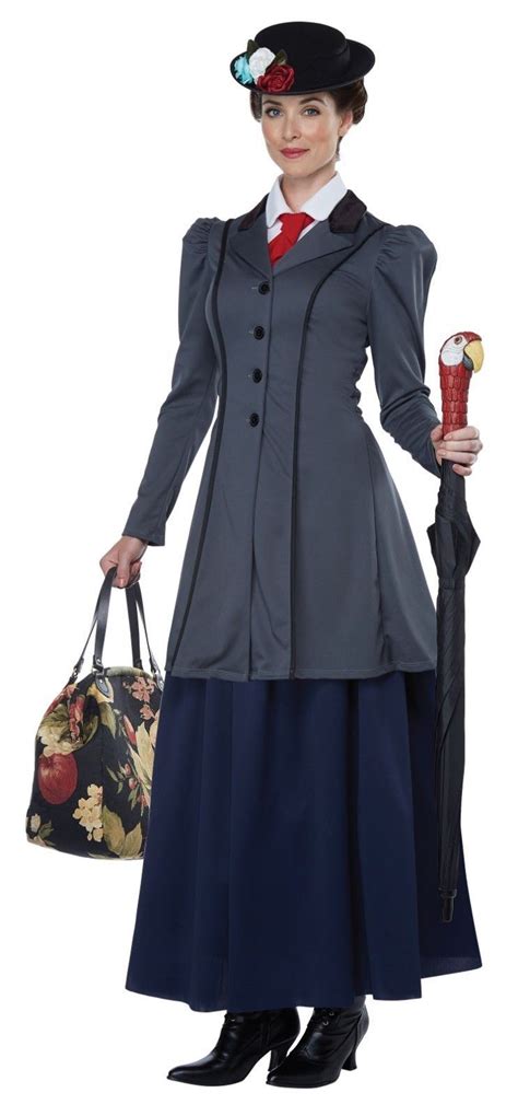 Womens English Nanny Mary Poppins Costume - CostumeVille