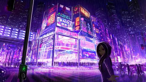 Cyberpunk Anime City Wallpapers - Top Free Cyberpunk Anime City ...