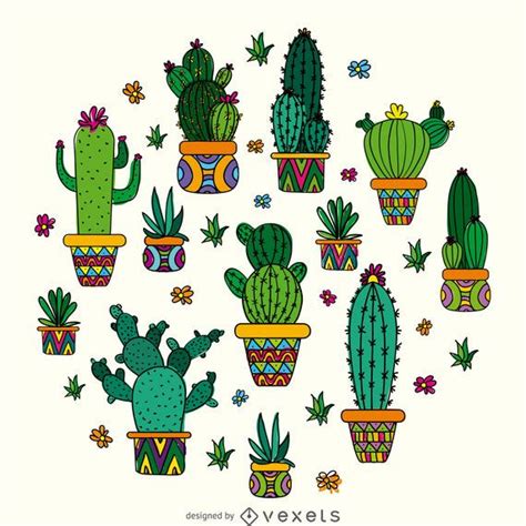 Cactus drawing design - Vector download