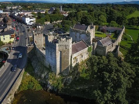 Aerial View. Cahir Castle. County Tipperary. Ireland Stock Image ...