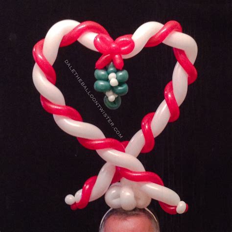 Candy Cane Mistletoe Heart hairband. #balloon #twisting | Christmas ...