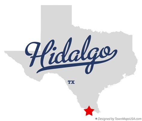 Map of Hidalgo, TX, Texas