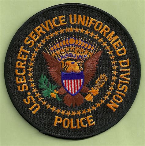 UNITED STATES SECRET SERVICE UNIFORM DIVISION PATCH BLACK