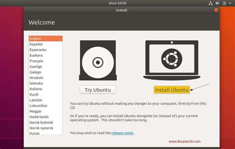 Ubuntu 18.04 LTS Desktop Installation Guide with Screenshots