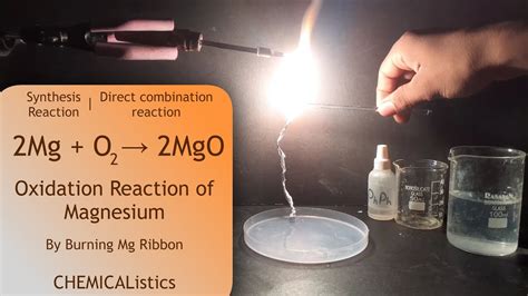 Oxidation reaction of Magnesium | Reaction of Magnesium with Oxygen ...