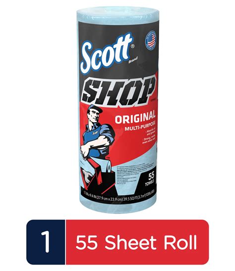 Scott Shop Towels, 1 Roll, 55 sheets - Walmart.com