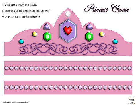 Printable Princess Crown - Wanna Craft