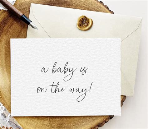 Pregnancy Announcement Printable Card Baby Announcement to - Etsy