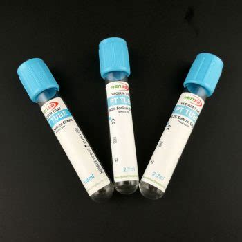 Blue Top Sodium Citrate PT Tube for Blood Collection