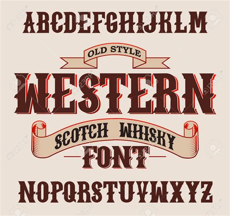 Printable Western Font