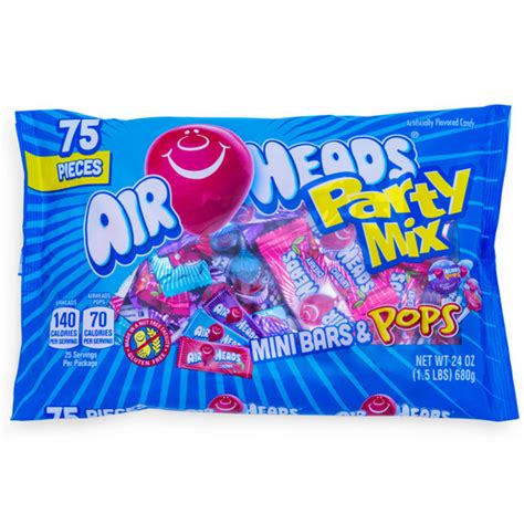 Airheads® Mini Bars & Pops Party Mix Candy Bag 75-Pieces | Five Below ...