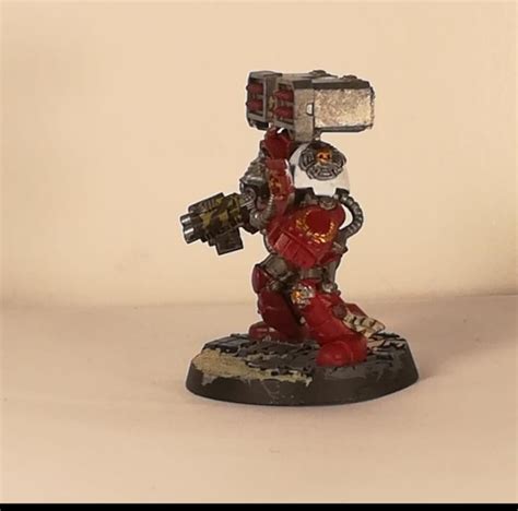 Painted up a terminator from the Space Marine Heros Series 2 in my own ...