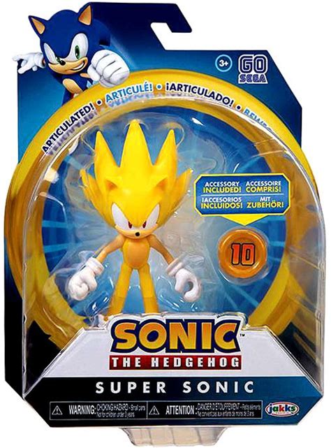 Sonic The Hedgehog Basic Wave 3 Super Sonic 4 Action Figure Modern ...