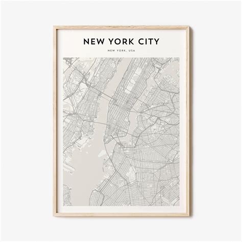 New York City Map Poster, New York City Map Print, New York City ...